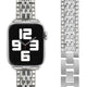 Diamond Drip Chain Link Steel Band For Apple Watch Two Colors Available
