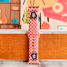 My Face Says It All Apple Watch band with sassy retro woman on pink and orange geometric pattern with Your Mood But a Band text
