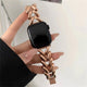 Chic Herringbone Chain Link Steel Bracelet Band For Apple Watch Multiple Colors Available — Herringbone Design: Chic and modern pattern.