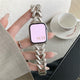 Chic Herringbone Chain Link Steel Bracelet Band For Apple Watch Multiple Colors Available — Herringbone Design: Chic and modern pattern.