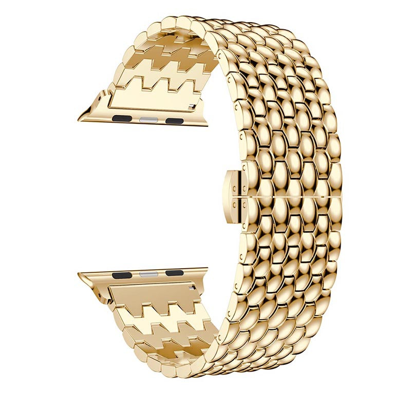 Braided Luxe Stainless Steel Link Band For Apple Watch Multiple Colors Available
