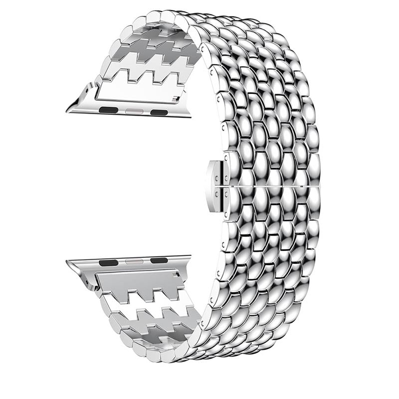Braided Luxe Stainless Steel Link Band For Apple Watch Multiple Colors Available