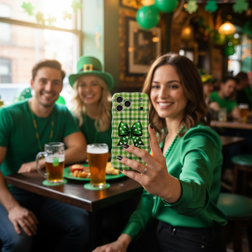 Gingham Darling case lifestyle