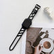 Canvas Couture Leather Band For Apple Watch Multiple Colors Available — Sleek & Stylish Design: Introducing our Leather/Canvas Apple Watch Band with side stitching.