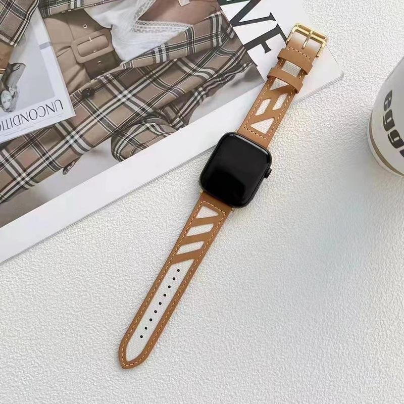 Canvas Couture Leather Band For Apple Watch Multiple Colors Available