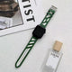 Canvas Couture Leather Band For Apple Watch Multiple Colors Available — Sleek & Stylish Design: Introducing our Leather/Canvas Apple Watch Band with side stitching.