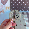 Video demonstration of the Sweater Weather Sweetheart Hold It Fancy MagSafe grip ring showing the 180-degree rotating ring and kickstand function with the cozy knit print.