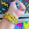 Oops It's the 90's yellow retro 90s print silicone band for Apple Watch from Fancy Bands