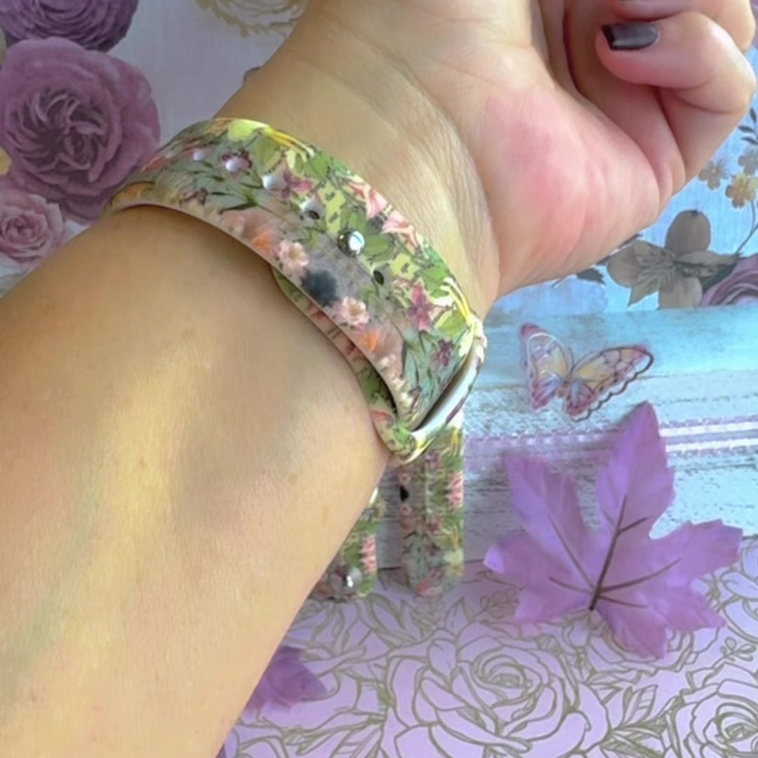 petals and pixies samsung galaxy watch band 20mm silicone quick-release