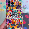 Zero Woofs Given Wavy Luxe MagSafe iPhone case with a colorful illustrated dog print design from Fancy Bands