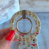 Video: the Vintage Christmas matching set, grip ring snapped onto the case, scrunchie worn on the wrist and the phone hanging from the strap