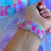 Video: No Peeking, Darling Samsung Galaxy Watch band worn with a rose gold Galaxy Watch, then both straps on a pink jewelry box