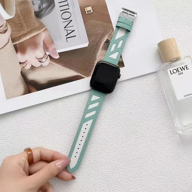 Canvas Couture Leather Band For Apple Watch Multiple Colors Available