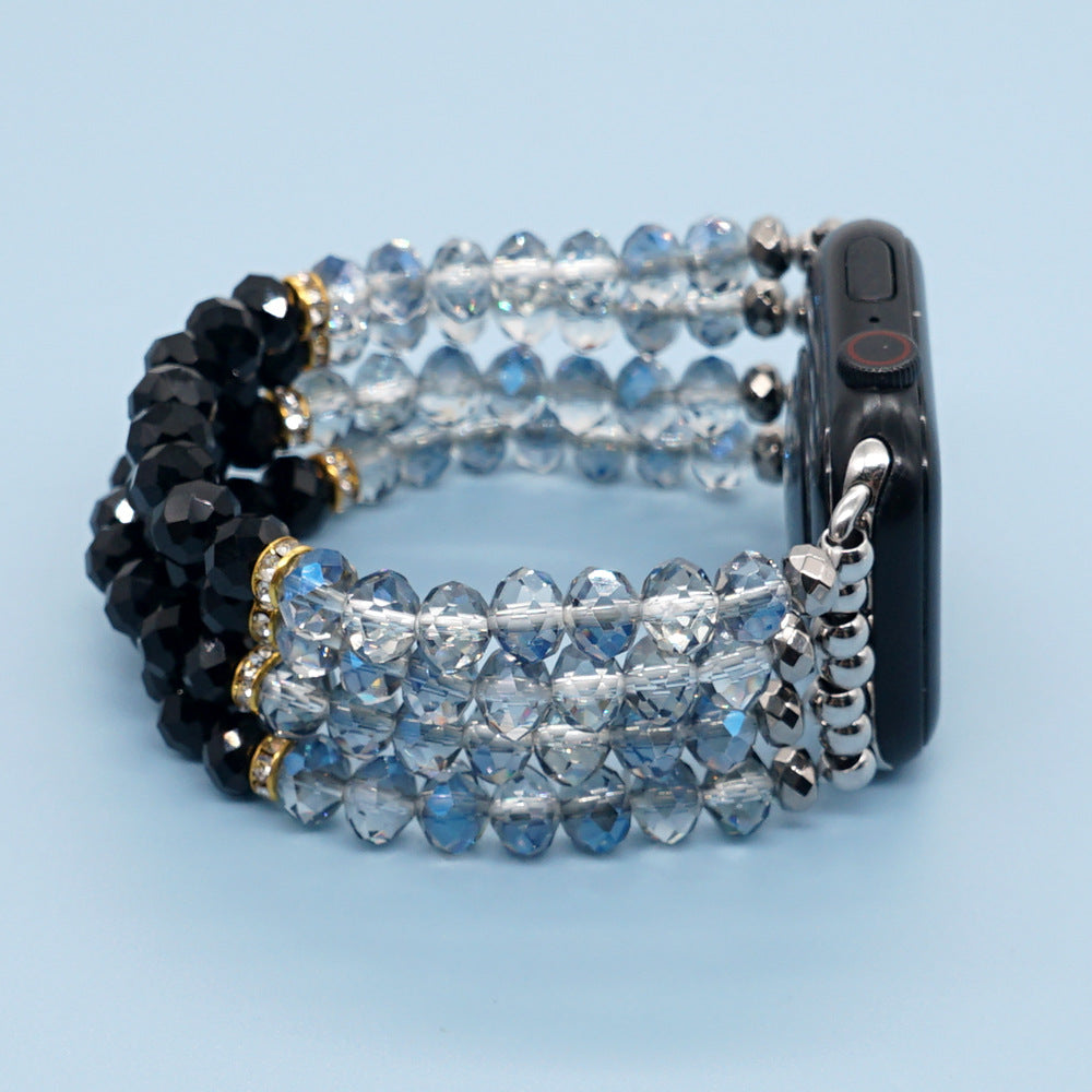 Crystal Bling Heishi Bracelet Band For Apple Watch Multiple Styles/Colors Available