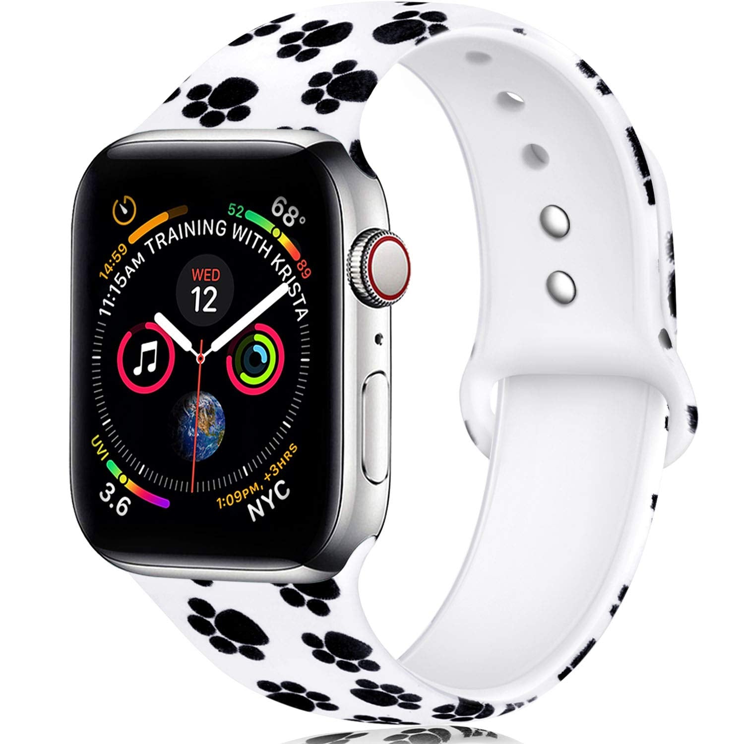  (Cute Dogs Pattern) Patterned Leather Wristband Strap for Apple  Watch Series 4/3/2/1 gen,Replacement for iWatch 42mm / 44mm Bands : Cell  Phones & Accessories