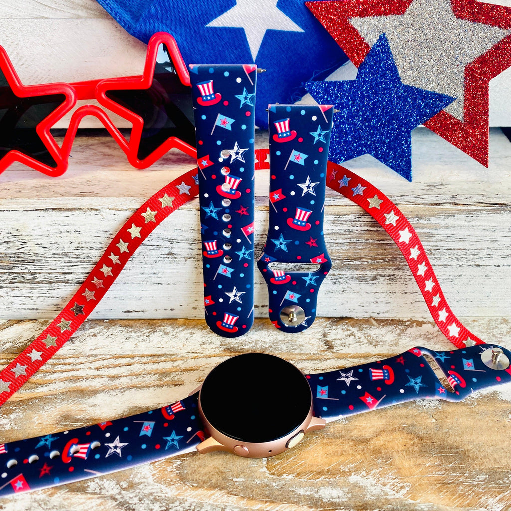 American Fanciness Print Silicone Band For Samsung Watch - Fancy Bands 