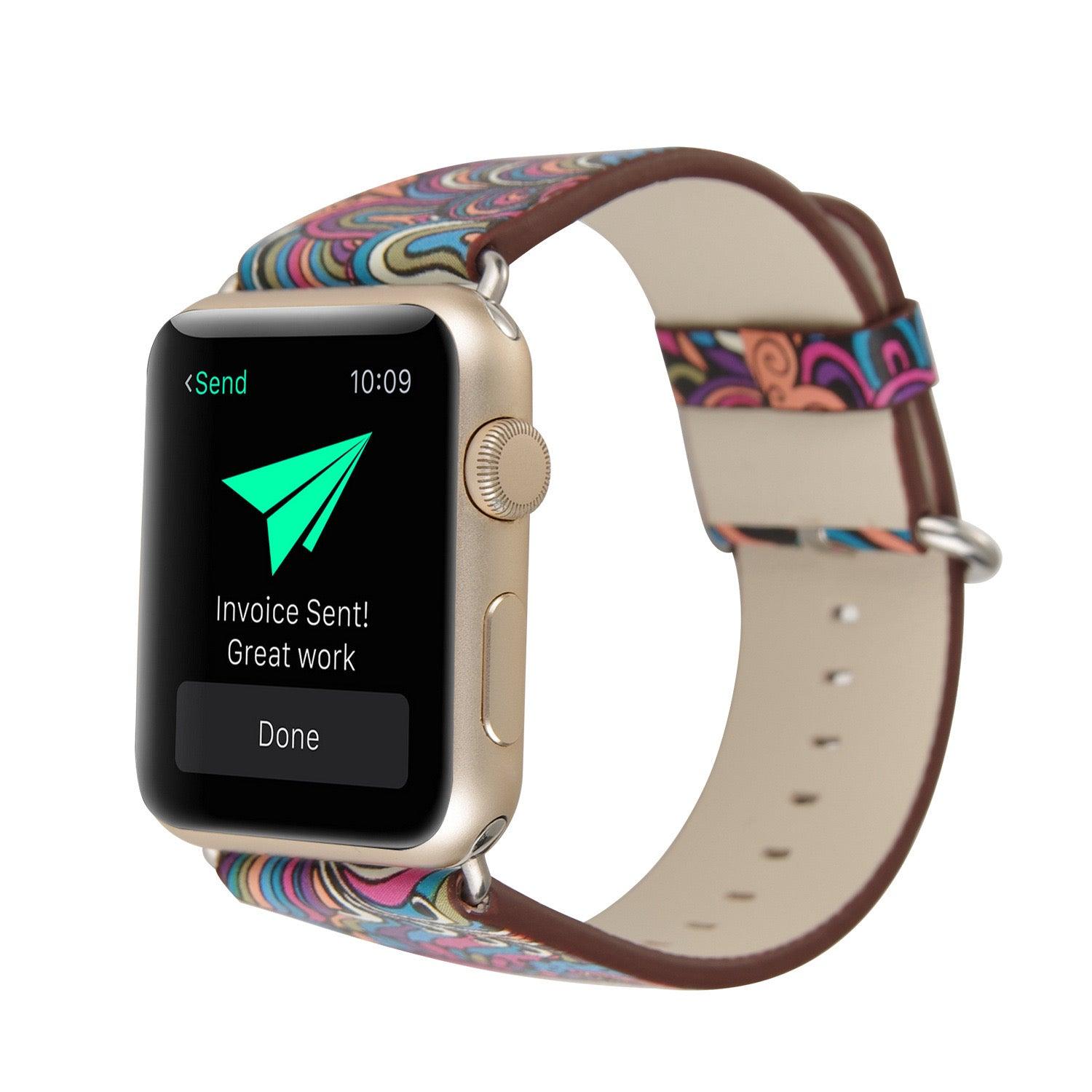  WONMILLE Posh Leather Bands Compatible With Apple