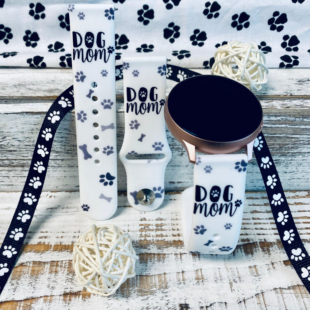 Dog Mom Print Silicone Band For Samsung Watch - Fancy Bands 