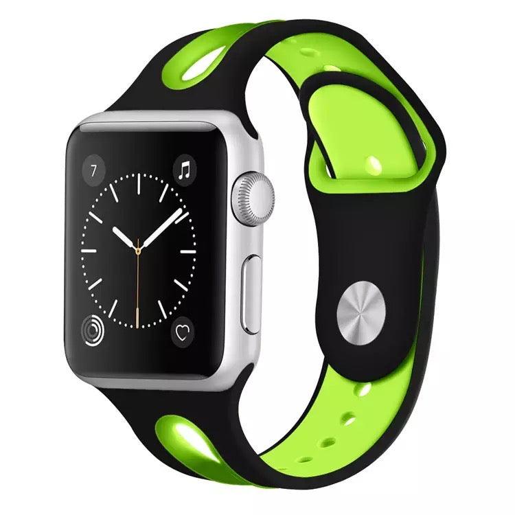 Breathable Sport Silicone Band For Apple Watch Multiple Colors Available - Fancy Bands 