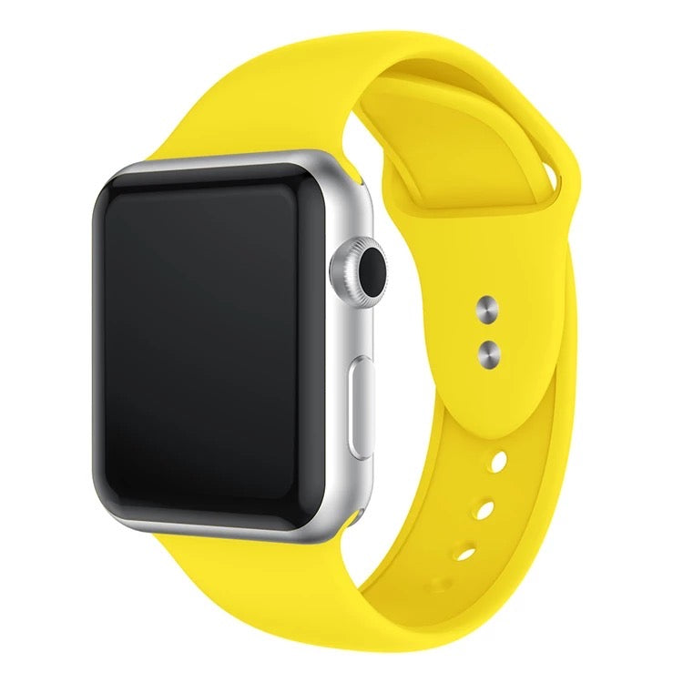 Solid Color Silicone Band For Apple Watch Multiple Colors Available
