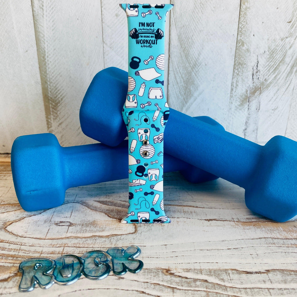 Fancy Workout Print Silicone Band For Apple Watch - Fancy Bands 