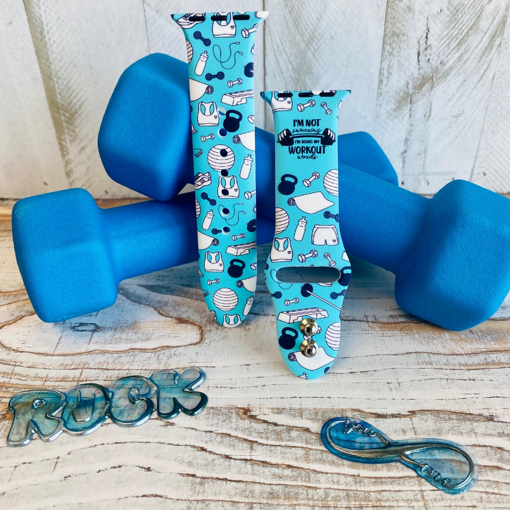Fancy Workout Print Silicone Band For Apple Watch - Fancy Bands 