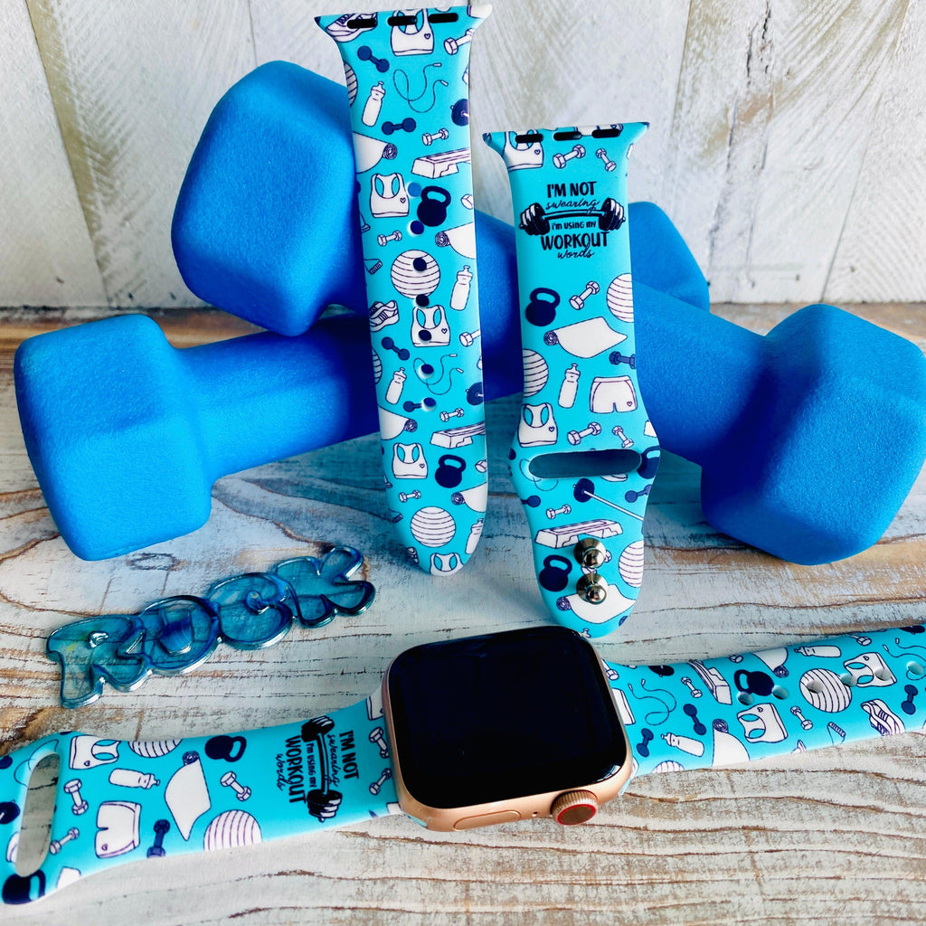Fancy Workout Print Silicone Band For Apple Watch - Fancy Bands 