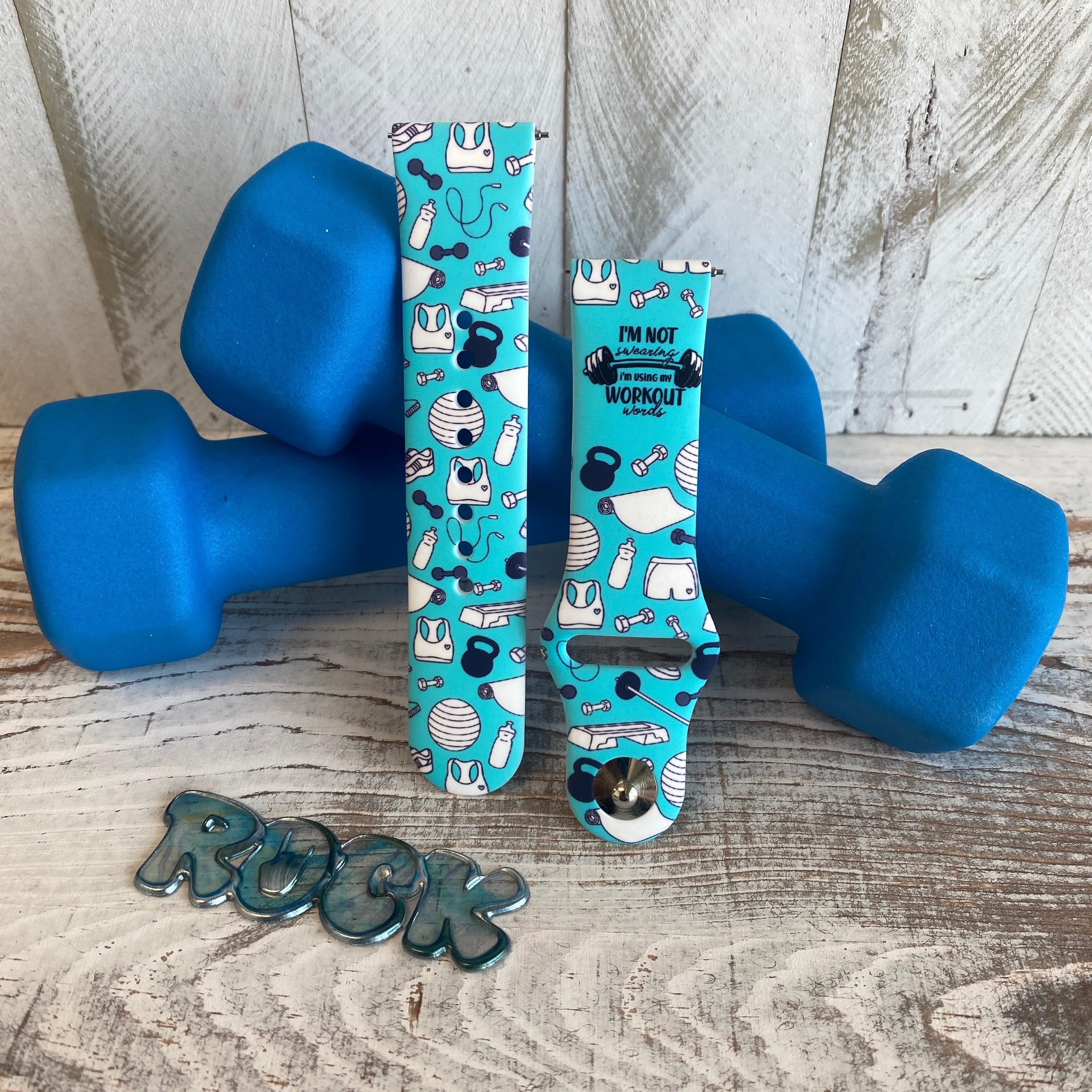 Fancy Workout Print Silicone Band For Fitbit Versa 1/2 - Fancy Bands 