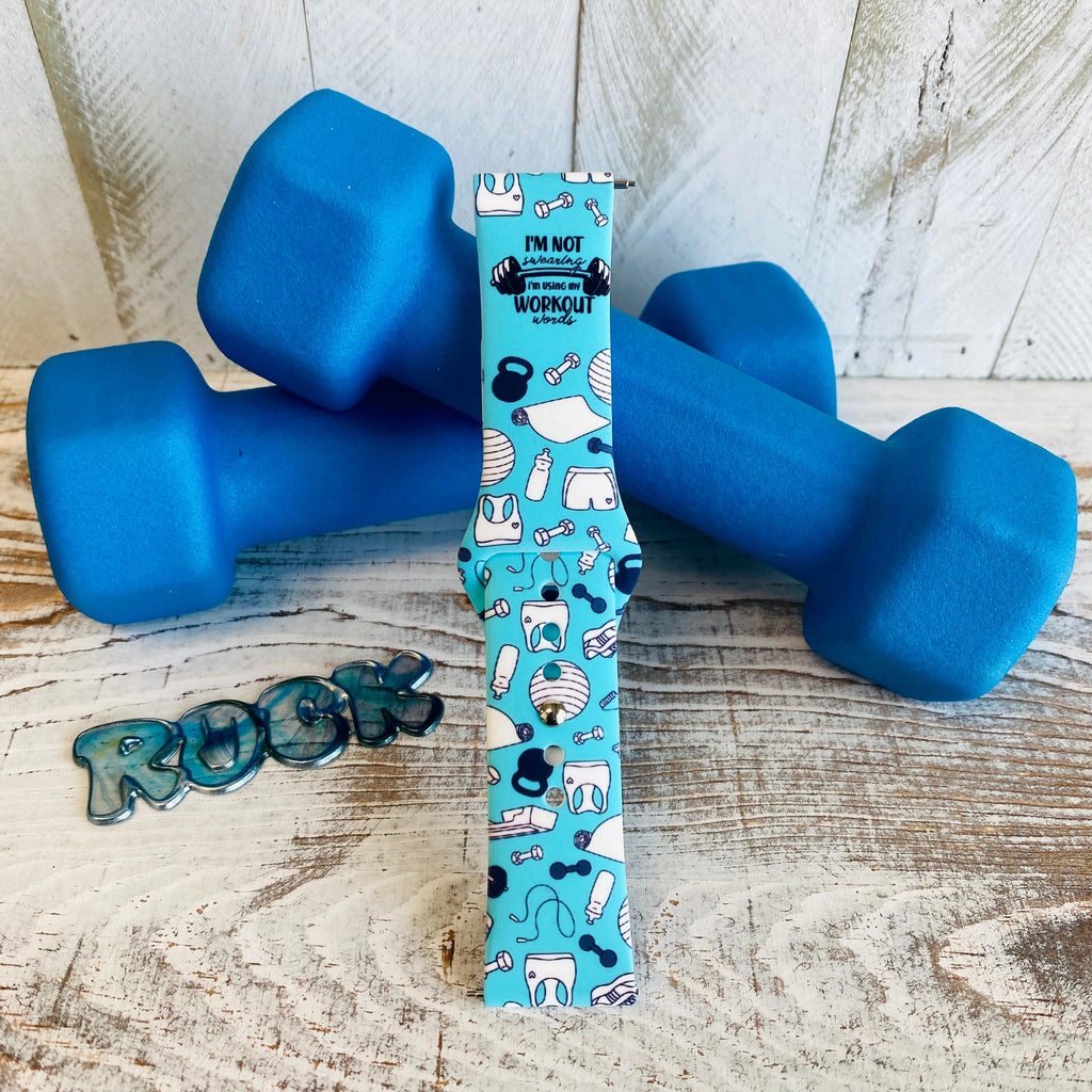 Fancy Workout Print Silicone Band For Samsung Watch - Fancy Bands 