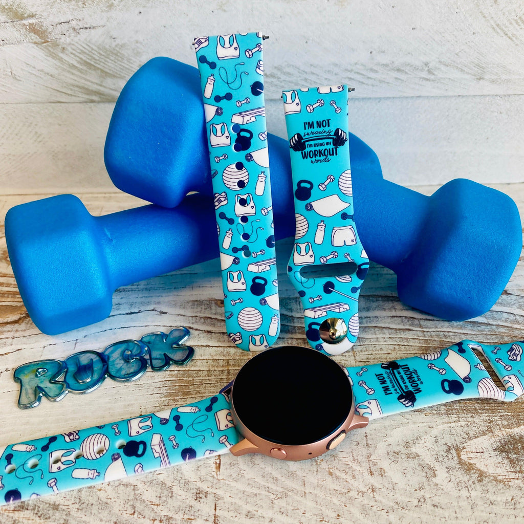 Fancy Workout Print Silicone Band For Samsung Watch - Fancy Bands 