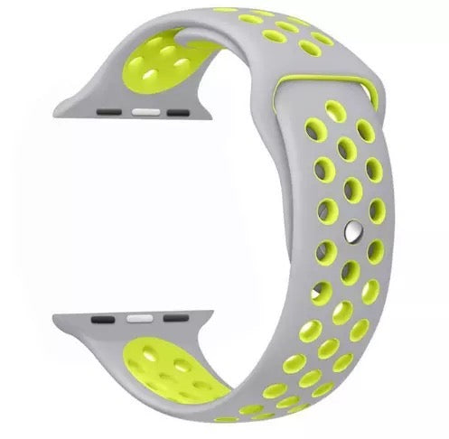 7pcs Multi-color Personality Soft Silicone Sport Breathable Smart Watch Band  For Ultra/se/8/7/6/5/4/3/2/1 Apple Watch, Available In 38/40/41/42/44/45/ 49mm