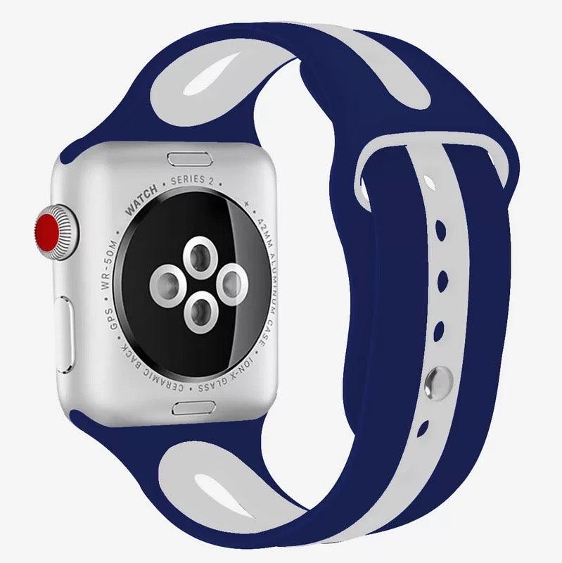 Breathable Sport Silicone Band For Apple Watch Multiple Colors Available - Fancy Bands 