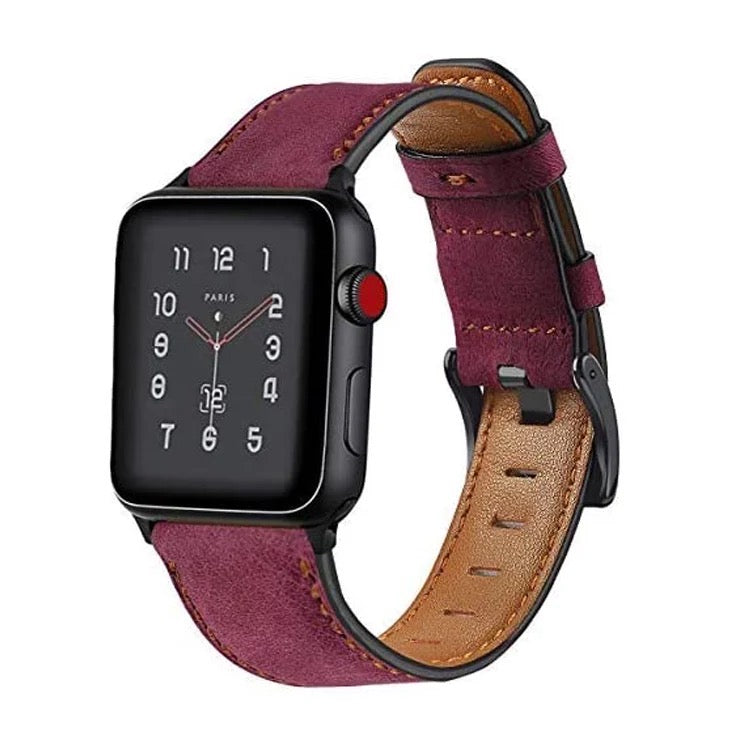 Soft Suede Leather Band For Apple Watch Multiple Colors Available