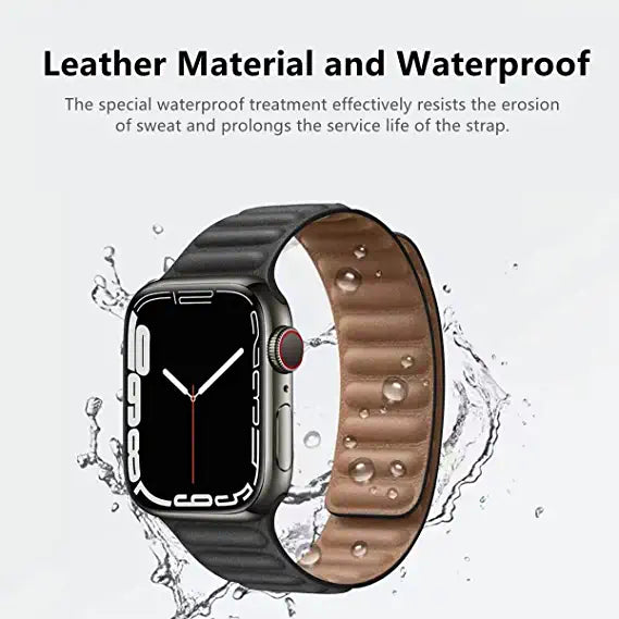 Apple watch leather link waterproof 2025