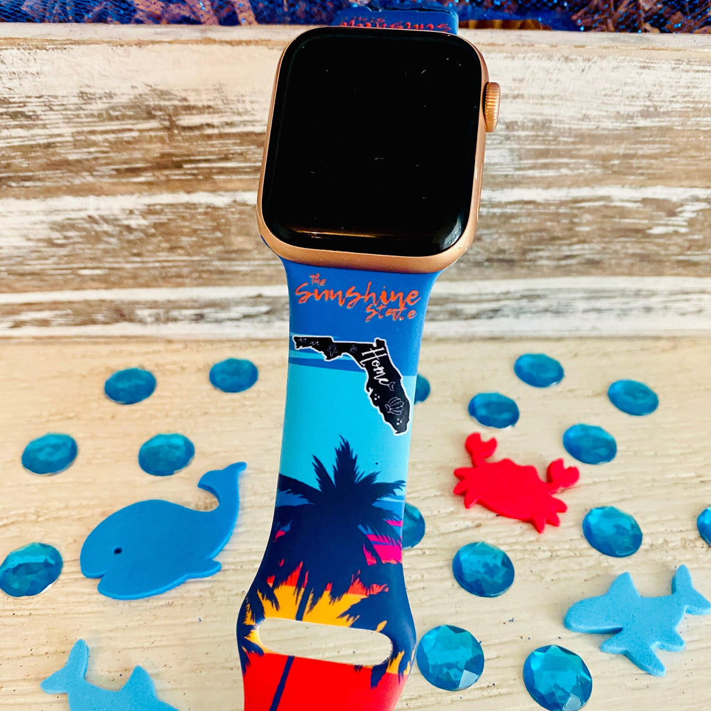 Florida Home Print Silicone Band For Apple Watch - Fancy Bands 