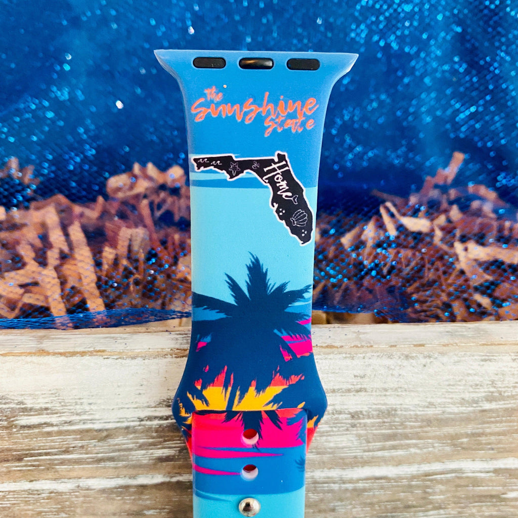 Florida Home Print Silicone Band For Apple Watch - Fancy Bands 