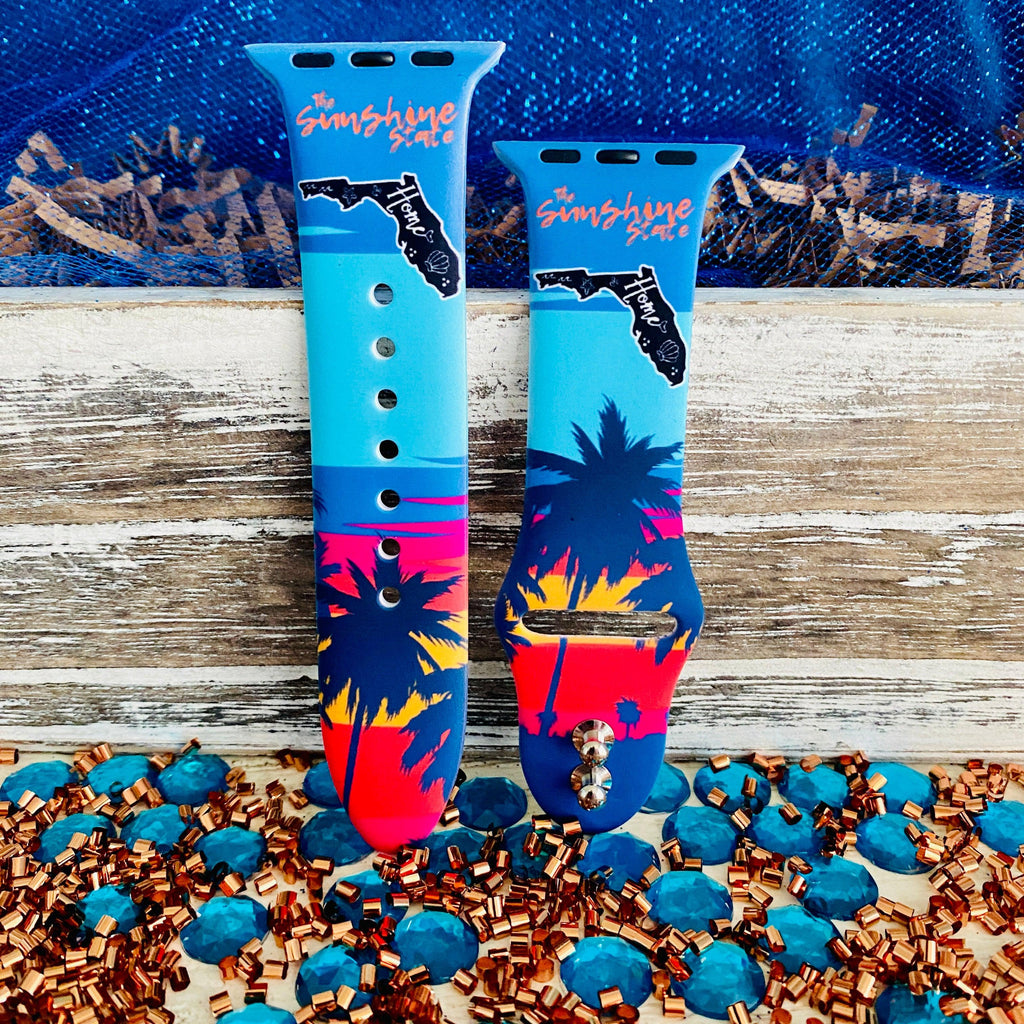 Florida Home Print Silicone Band For Apple Watch - Fancy Bands 