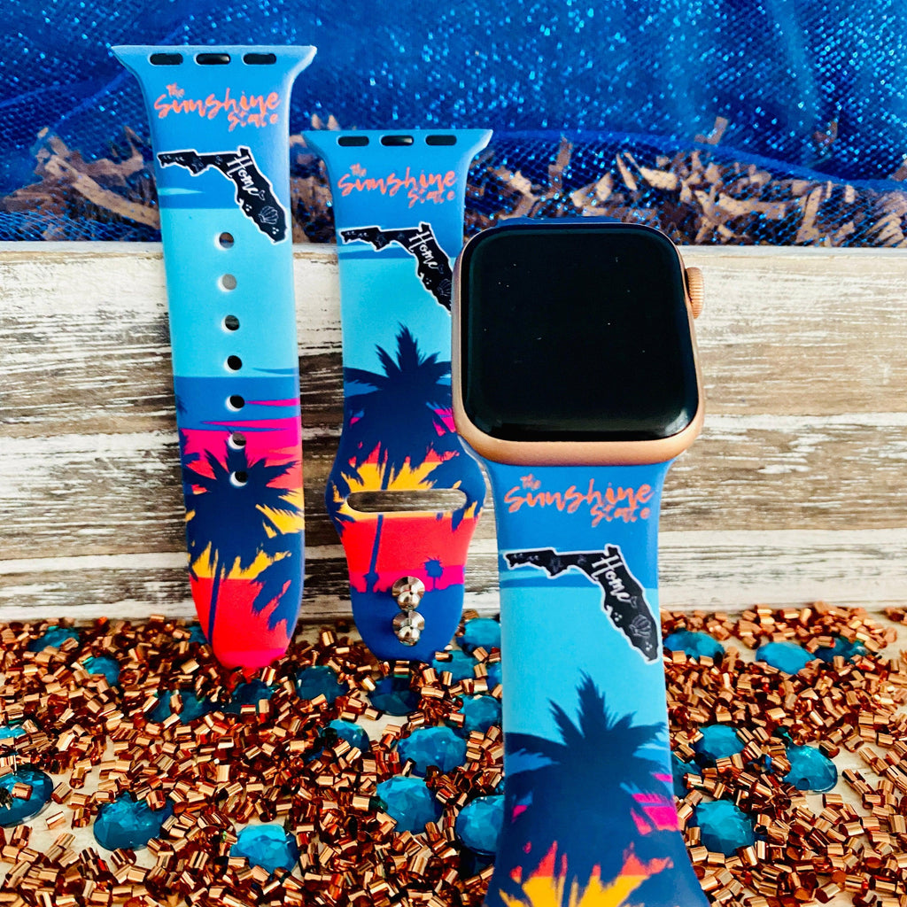 Florida Home Print Silicone Band For Apple Watch - Fancy Bands 