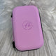 Travel Size Fancy Band Storage Case Two Colors Available — Case made of PU leather, Nylon, Multi spandex, Lycra Dimensions are W 8 1/2" x L 8 1/2" x H 2 1/4" This item is storage case only bands no...