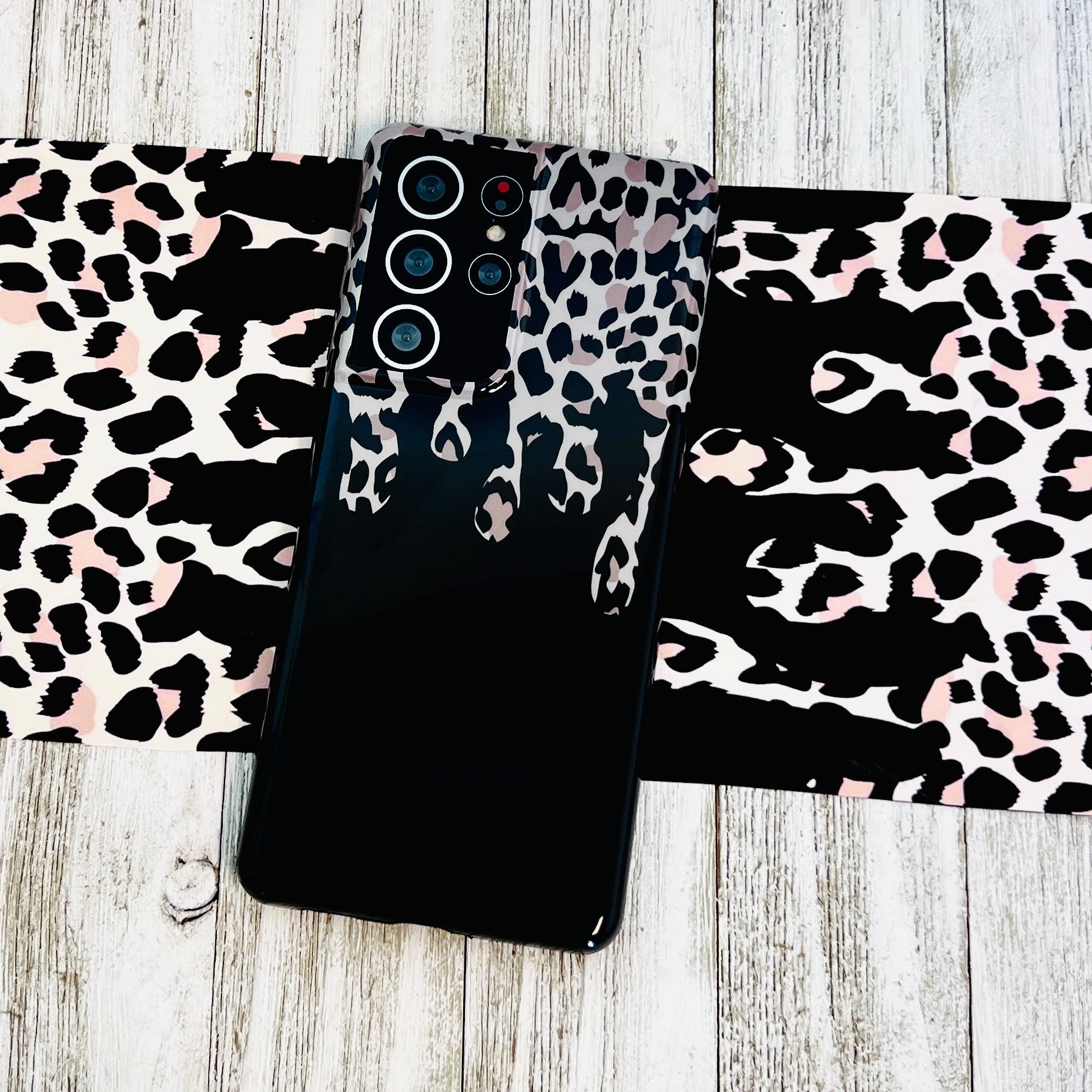 Leopard Drip Cell Phone Case For Samsung Galaxy