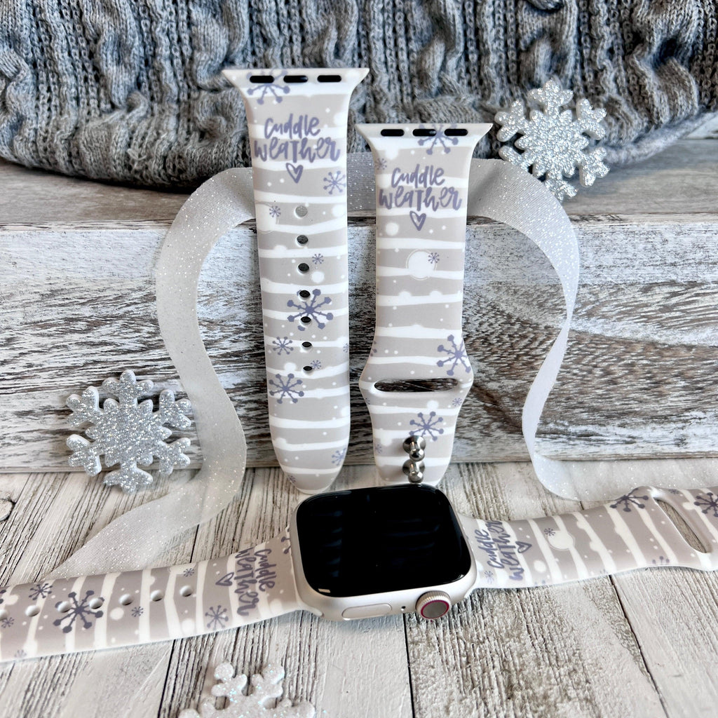 Cuddle Weather Print Silicone Band For Apple Watch - Fancy Bands 