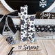 Black & White Snowflake Print Silicone Band For Samsung Watch Two Colors Available - Fancy Bands 