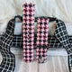 Houndstooth Print Silicone Band For Samsung Watch Multiple Colors Available
