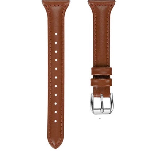 Solid Color Slim Leather Band For Samsung Watch Multiple Colors Available