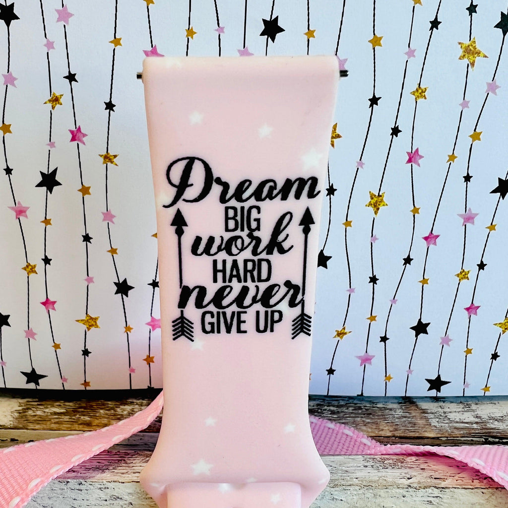 Dream Big Print Silicone Band For Samsung Watch - Fancy Bands 