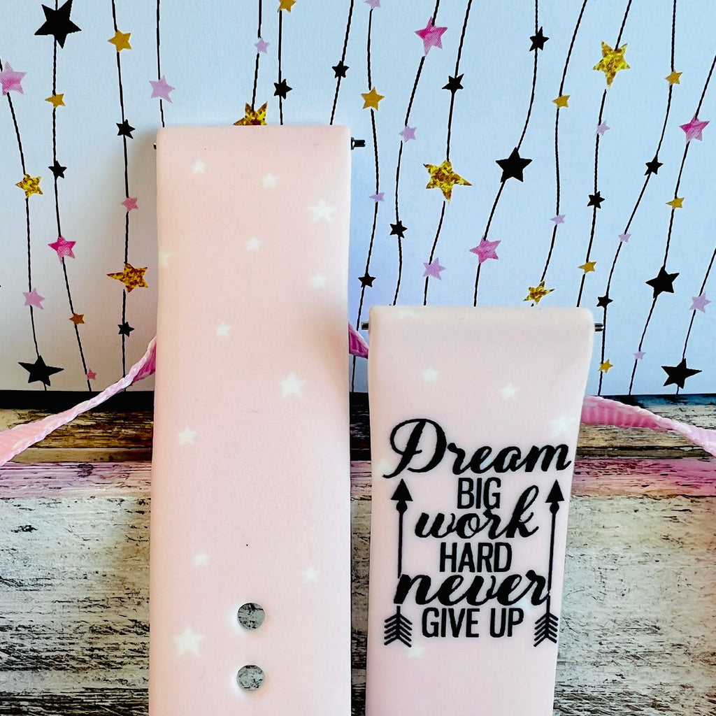 Dream Big Print Silicone Band For Samsung Watch - Fancy Bands 