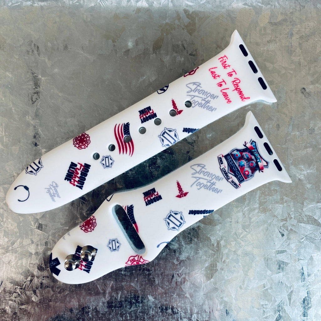 Fancy First Responder Print Silicone Band For Apple Watch - Fancy Bands 