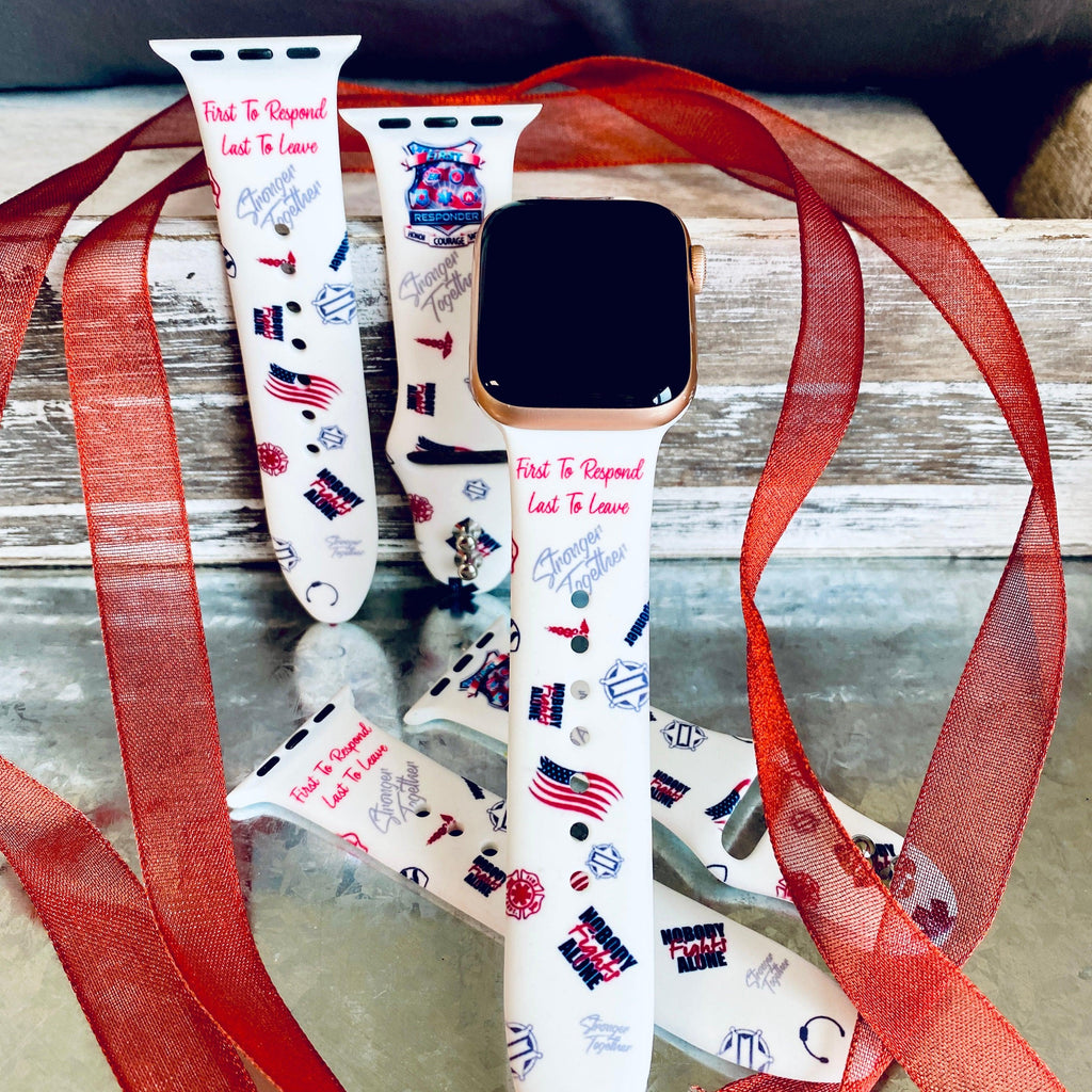 Fancy First Responder Print Silicone Band For Apple Watch - Fancy Bands 