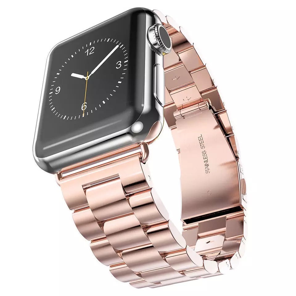 Luxury Stainless Steel Link Band For Apple Watch Multiple Colors Available