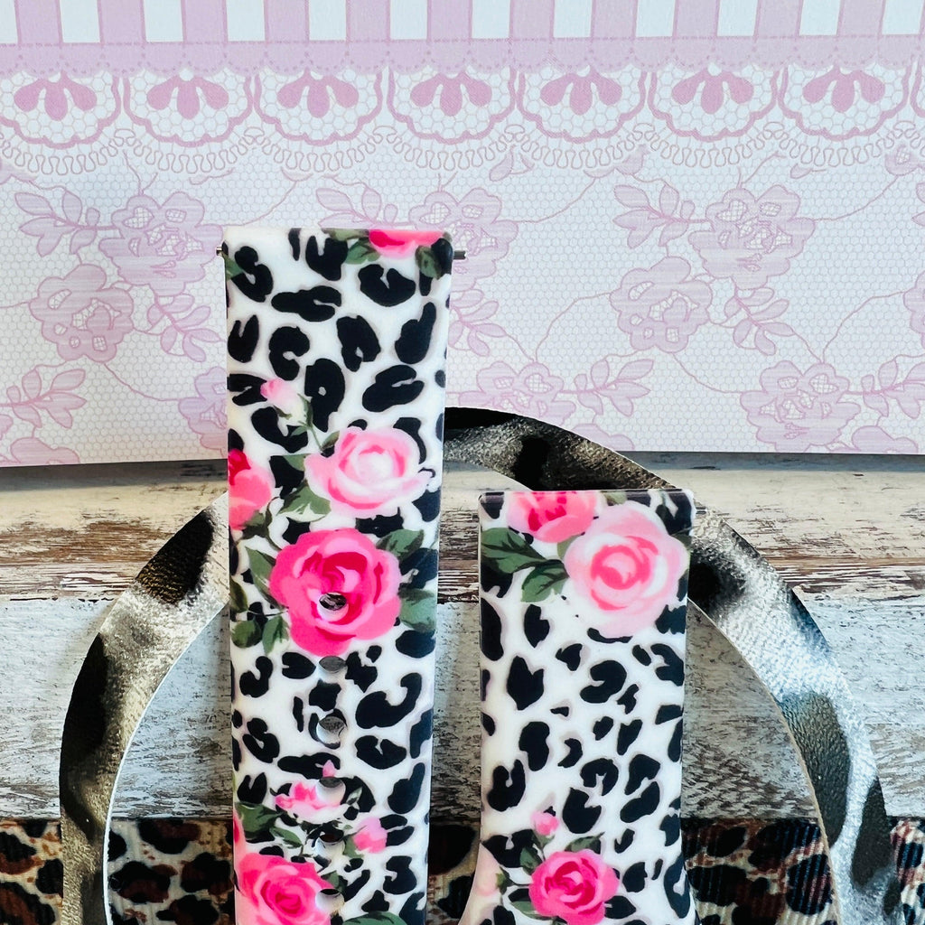 Chic Leopard Roses Print Silicone Band For Samsung Watch - Fancy Bands 